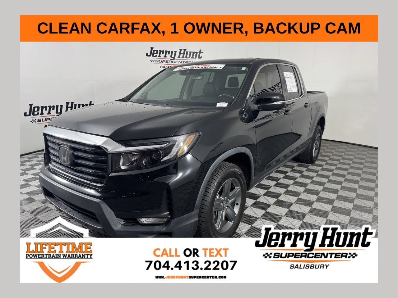 Black 2023 Honda Ridgeline RTL AWD Pickup Truck All-Wheel Drive 9-Speed Automatic