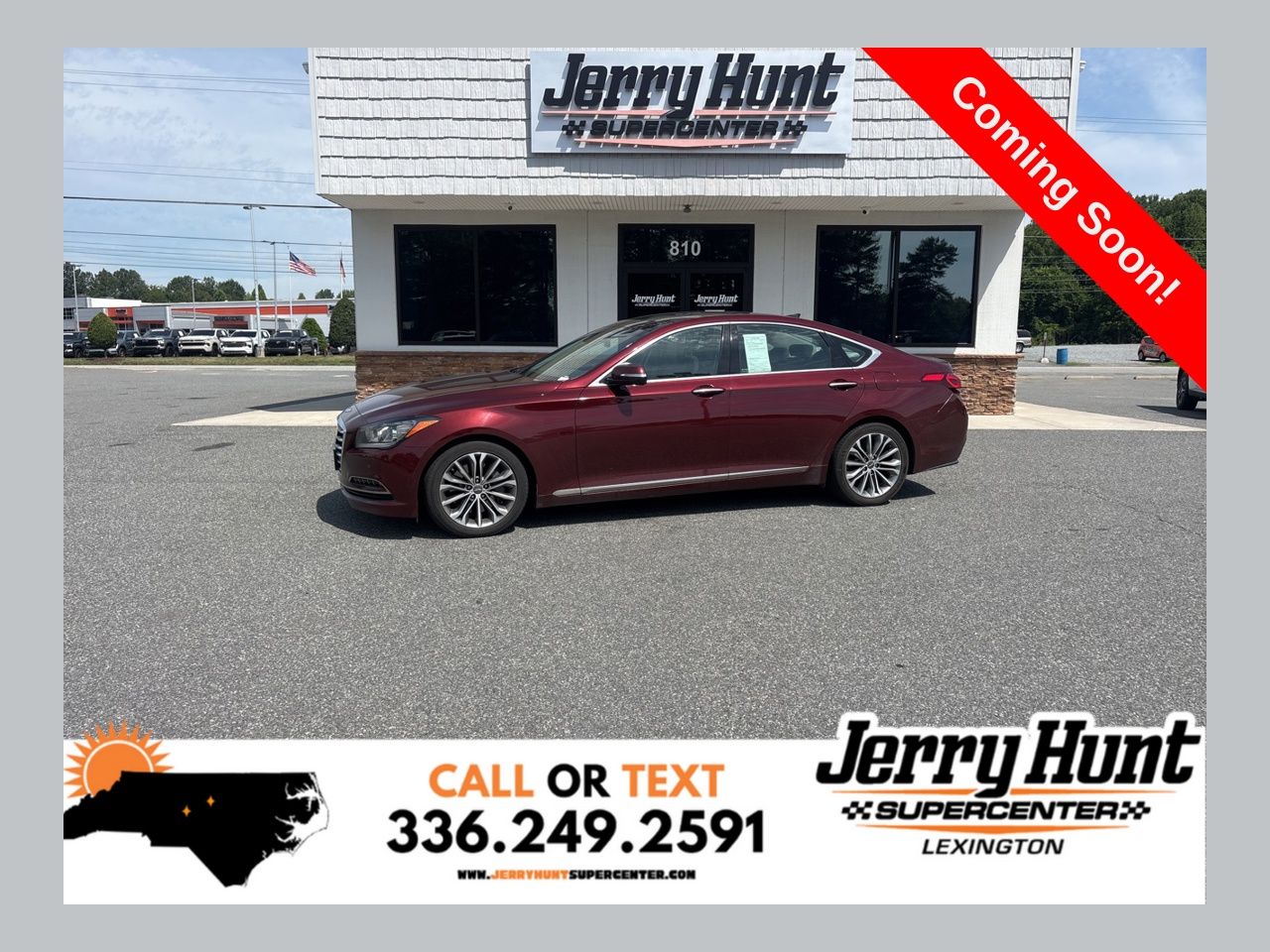 Red 2015 Hyundai Genesis Sedan 8-Speed Automatic