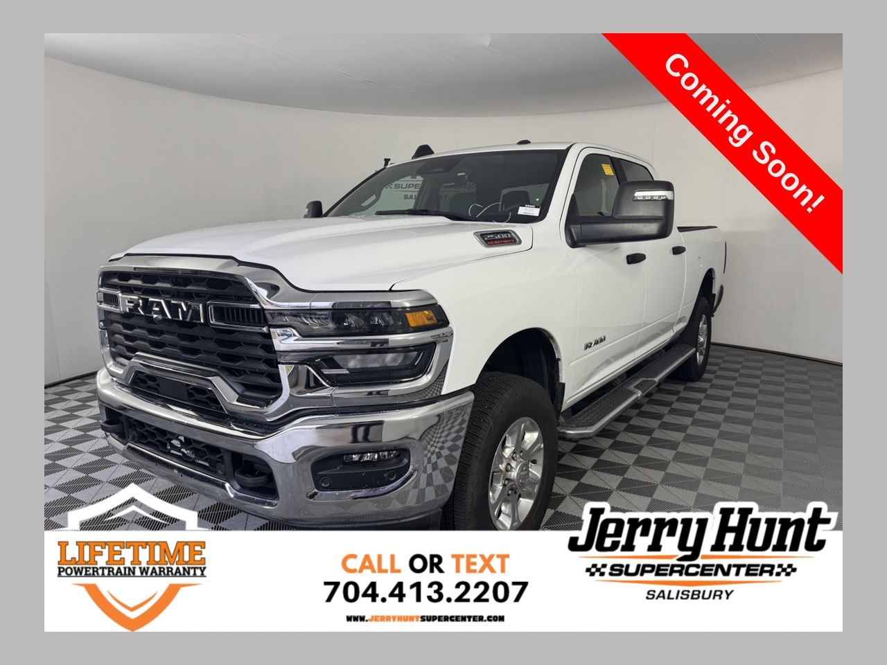 Bright White Clearcoat 2026 RAM 2500 Big Horn Crew Cab 4WD Pickup Truck Four-Wheel Drive 8-Speed Automatic