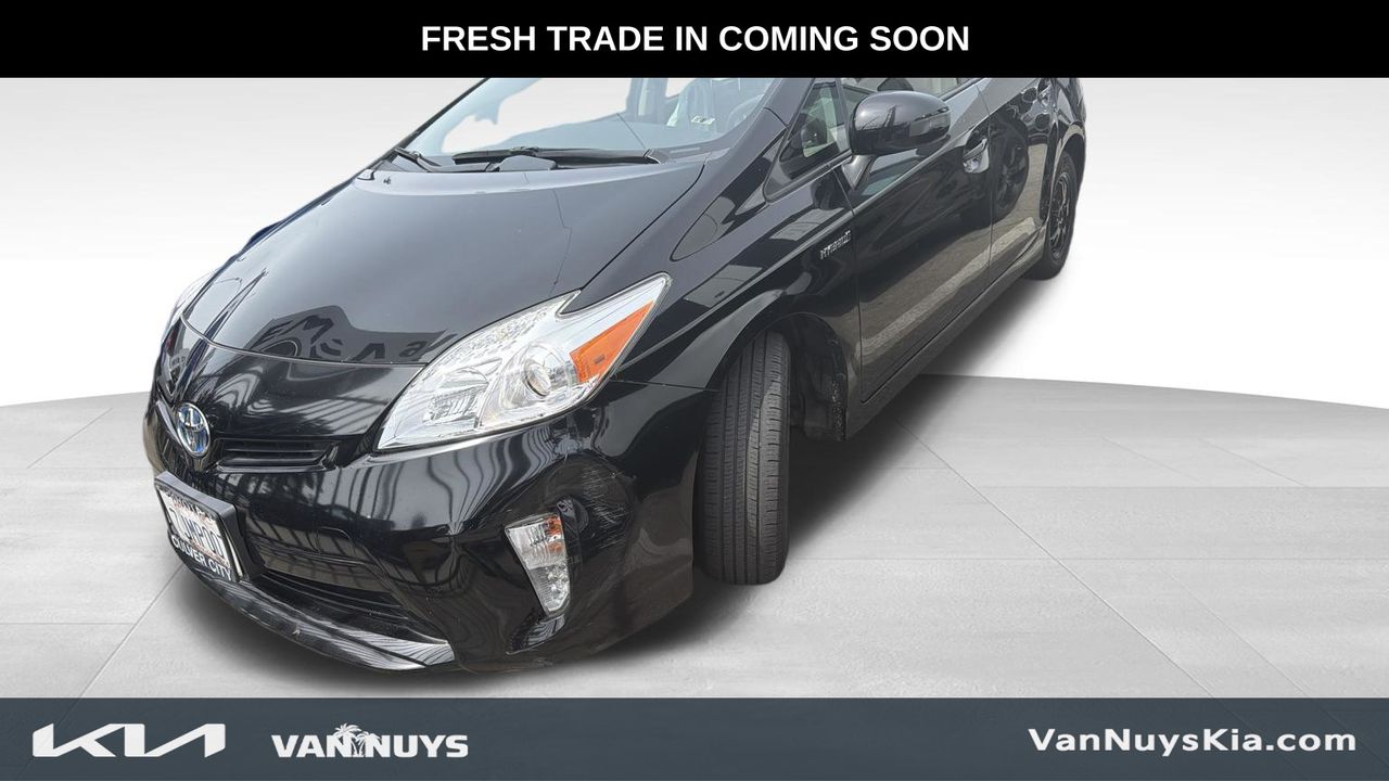 Black 2015 Toyota Prius Three Hatchback Front-Wheel Drive Continuously Variable Transmission