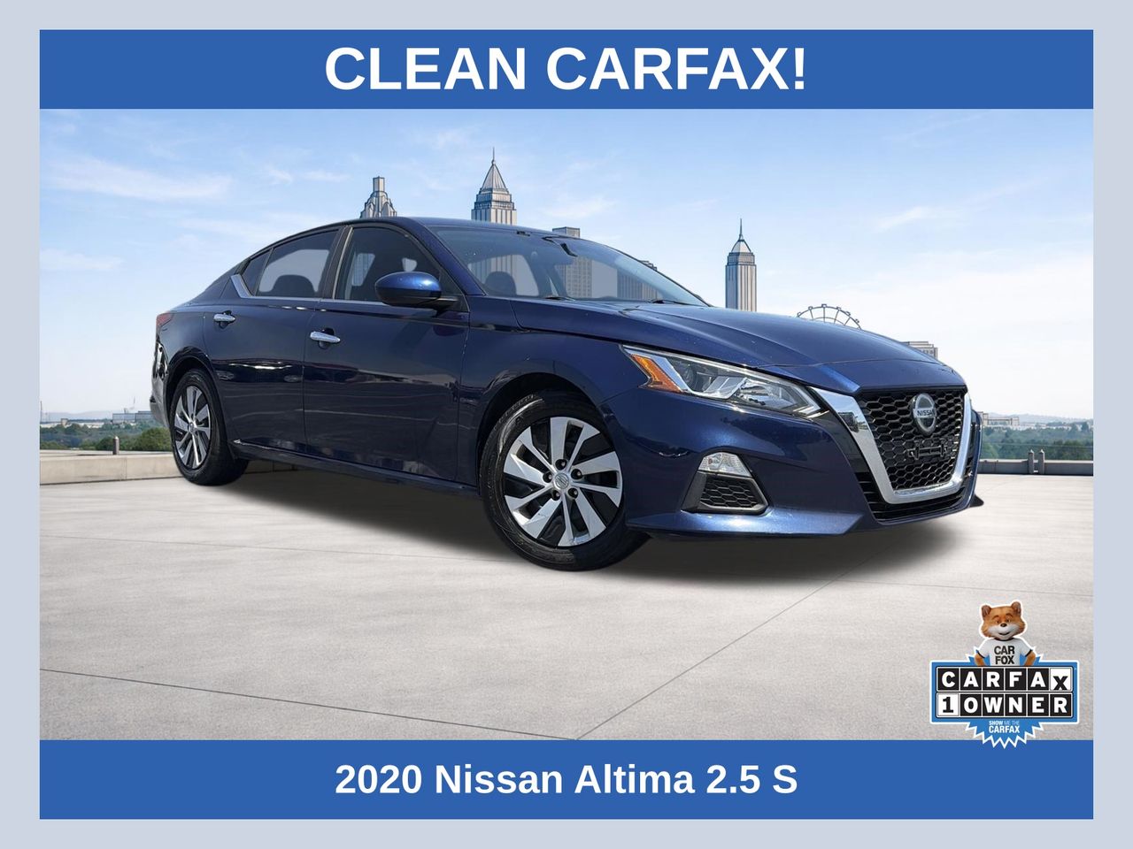 Deep Blue Pearl 2020 Nissan Altima Sedan Front-Wheel Drive Continuously Variable Transmission