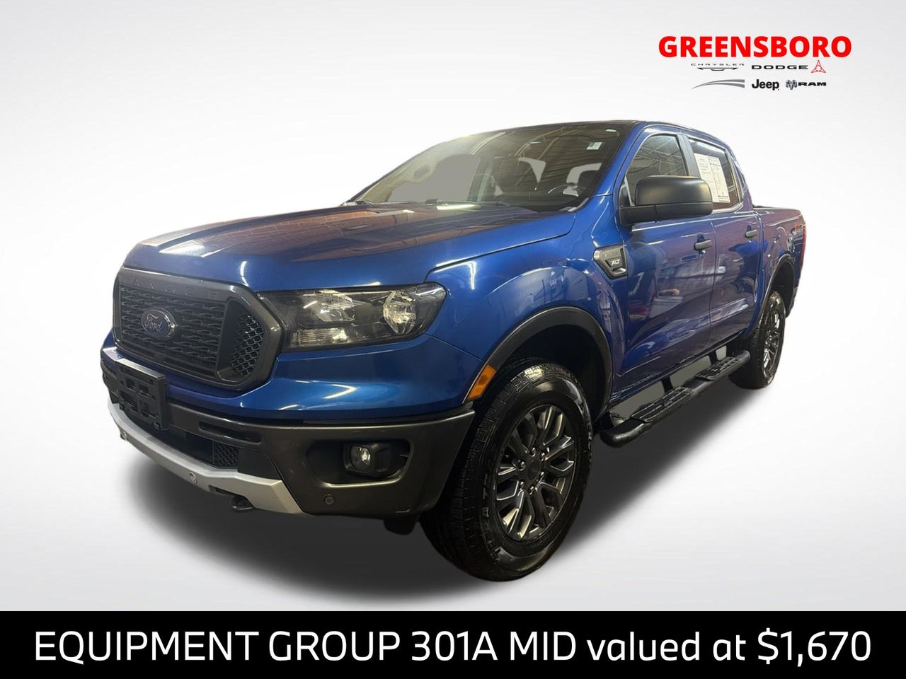 Lightning Blue Metallic 2020 Ford Ranger Pickup Truck 4X2 Automatic