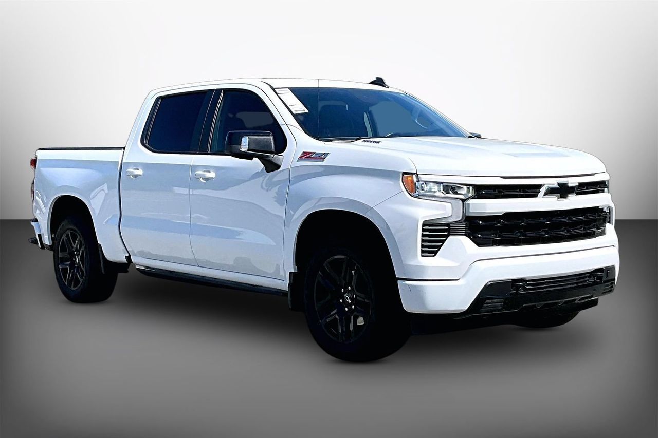 Summit White 2023 Chevrolet Silverado 1500 Pickup Truck Four-Wheel Drive Automatic