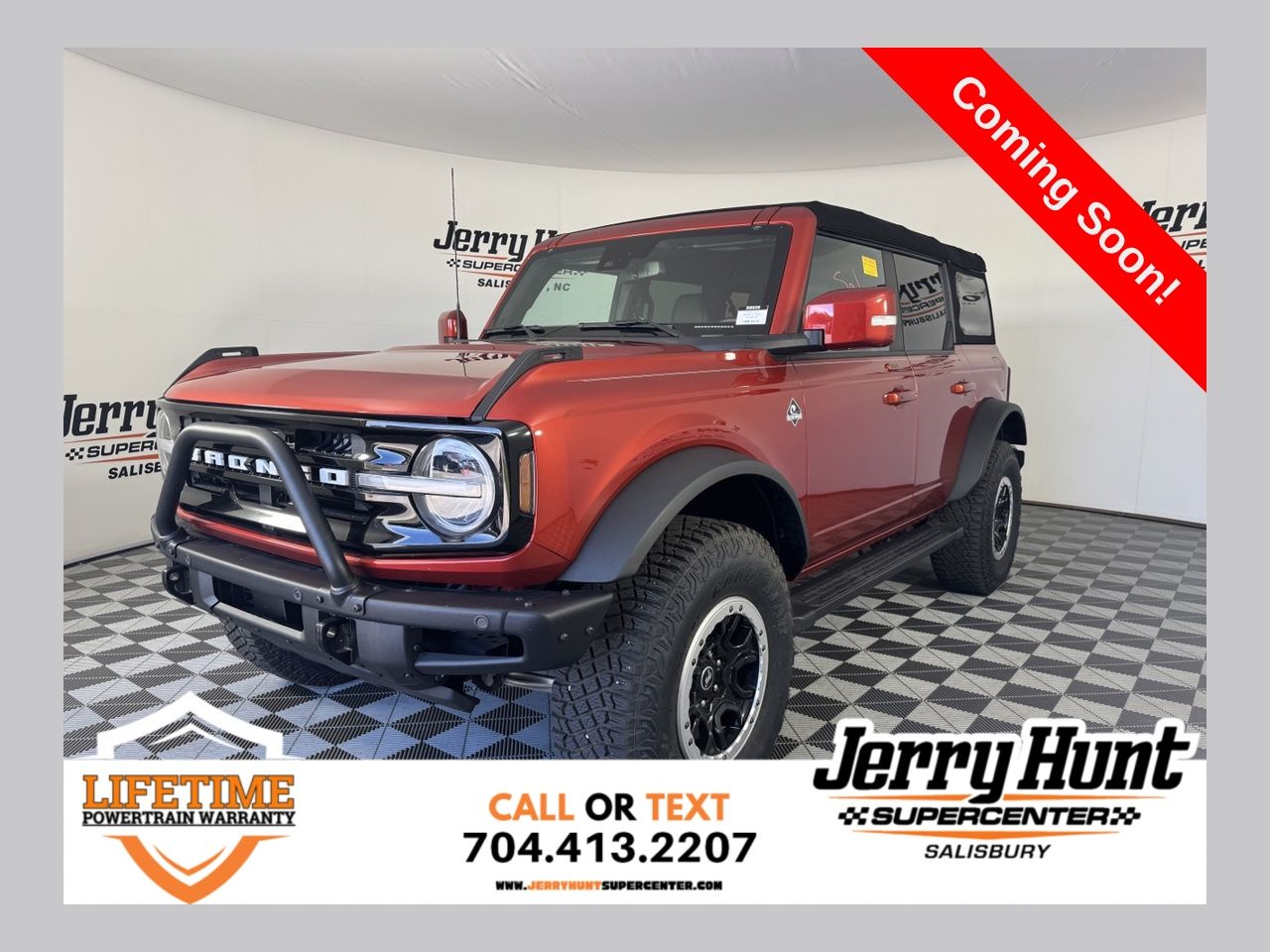 Hot Pepper Red Metallic Tinted Clearcoat 2023 Ford Bronco Outer Banks Advanced 4-Door 4WD SUV / Crossover Four-Wheel Drive Automatic