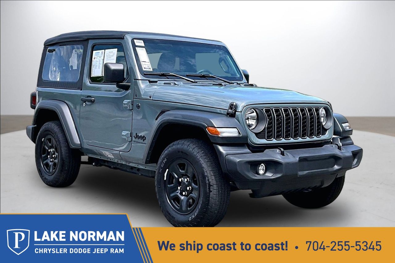 Anvil Clearcoat 2025 Jeep Wrangler Sport 2-Door 4WD SUV / Crossover Four-Wheel Drive 6-Speed Manual