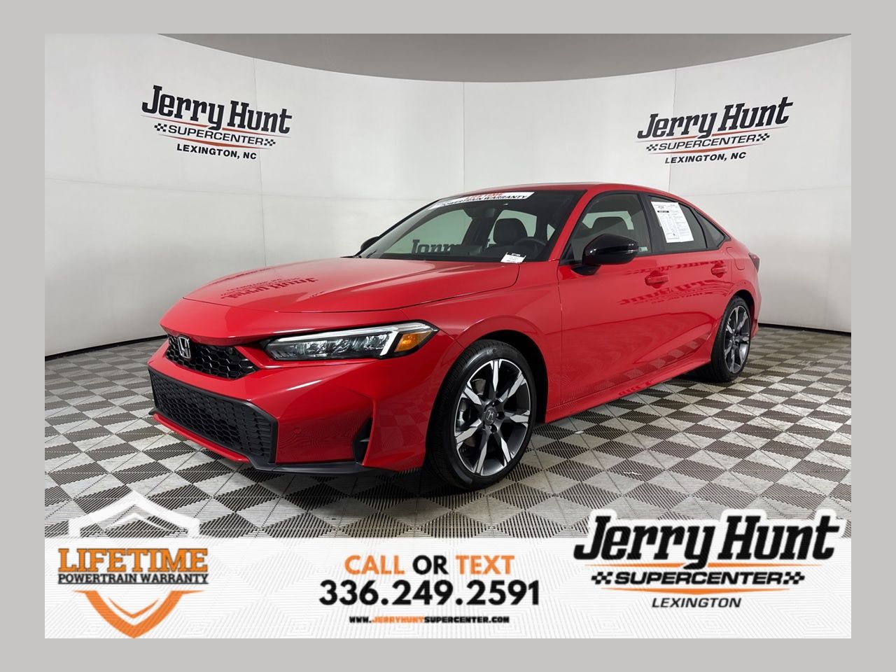 Red 2026 Honda Civic Hybrid Sport Touring Sedan FWD Sedan Front-Wheel Drive Continuously Variable Transmission