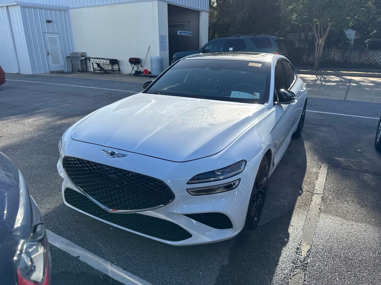 Alta White 2023 Genesis G70 Sedan Rear-Wheel Drive 8-Speed Automatic