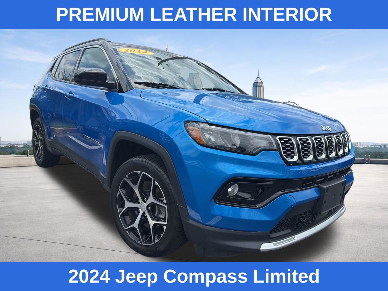 Hydro Blue Pearlcoat 2024 Jeep Compass Limited 4WD SUV / Crossover Four-Wheel Drive 8-Speed Automatic
