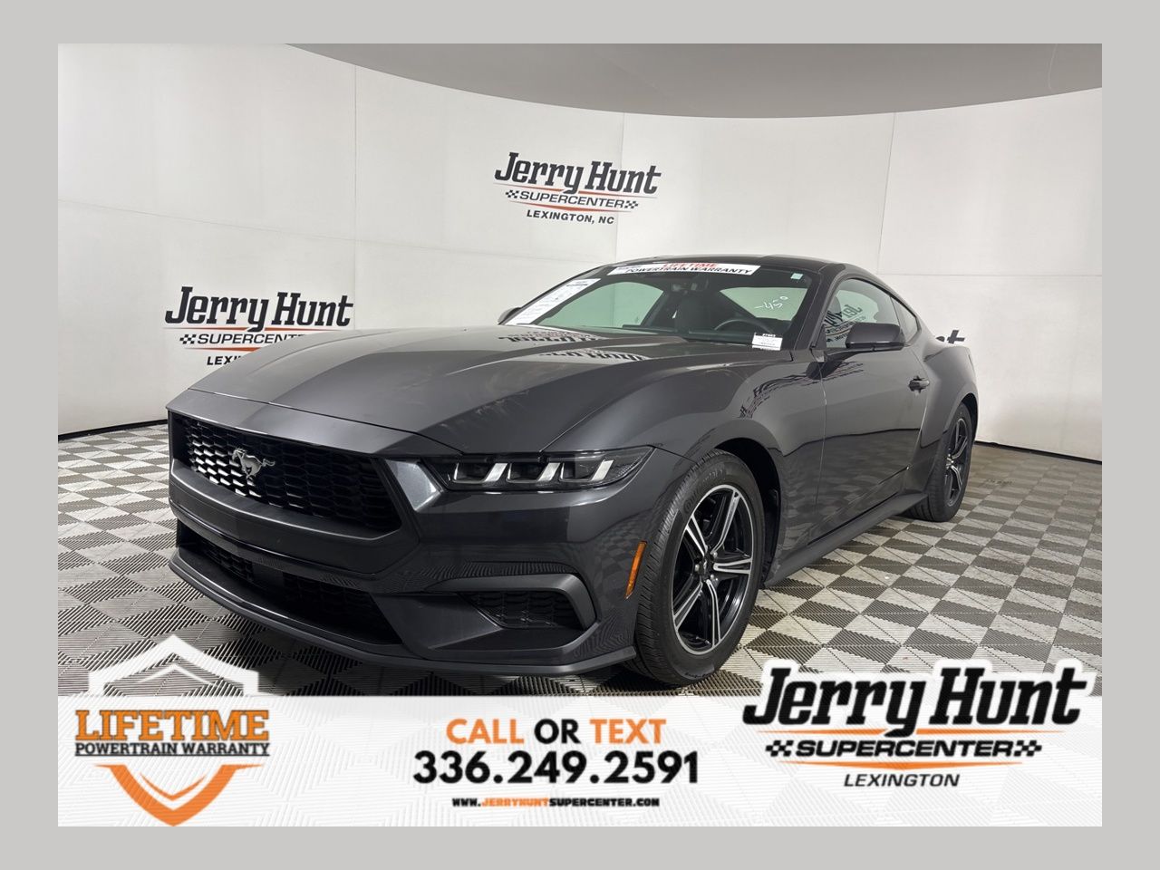 Dark Matter Gray Metallic 2024 Ford Mustang EcoBoost Fastback RWD Coupe Rear-Wheel Drive Automatic