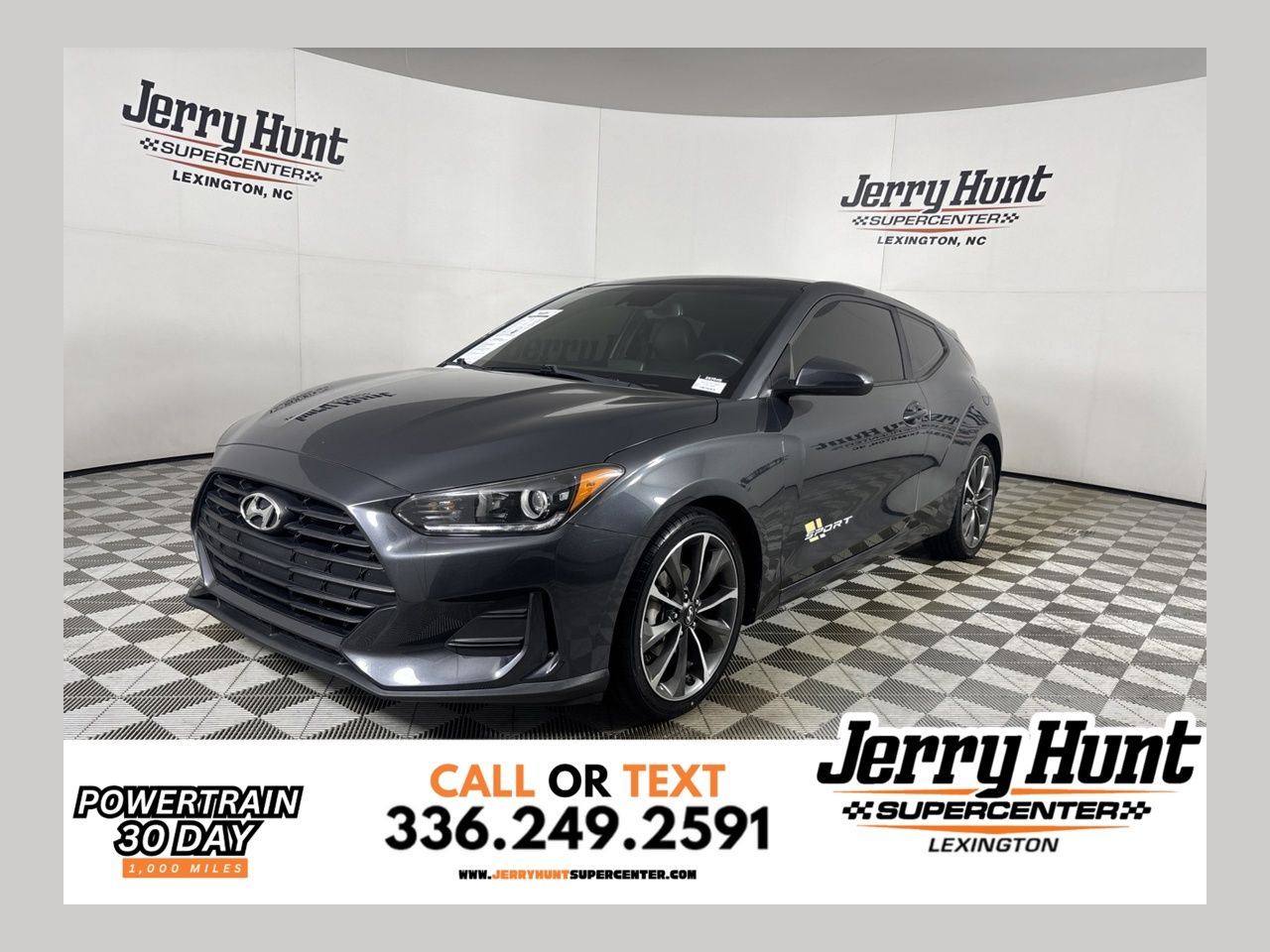 Thunder Gray 2020 Hyundai Veloster Coupe Front-Wheel Drive 6-Speed Automatic