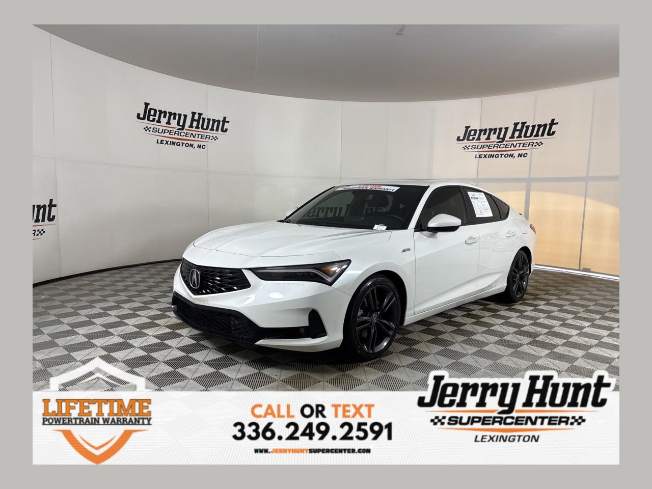 White 2025 Acura Integra FWD with A-SPEC Package Sedan Front-Wheel Drive Continuously Variable Transmission