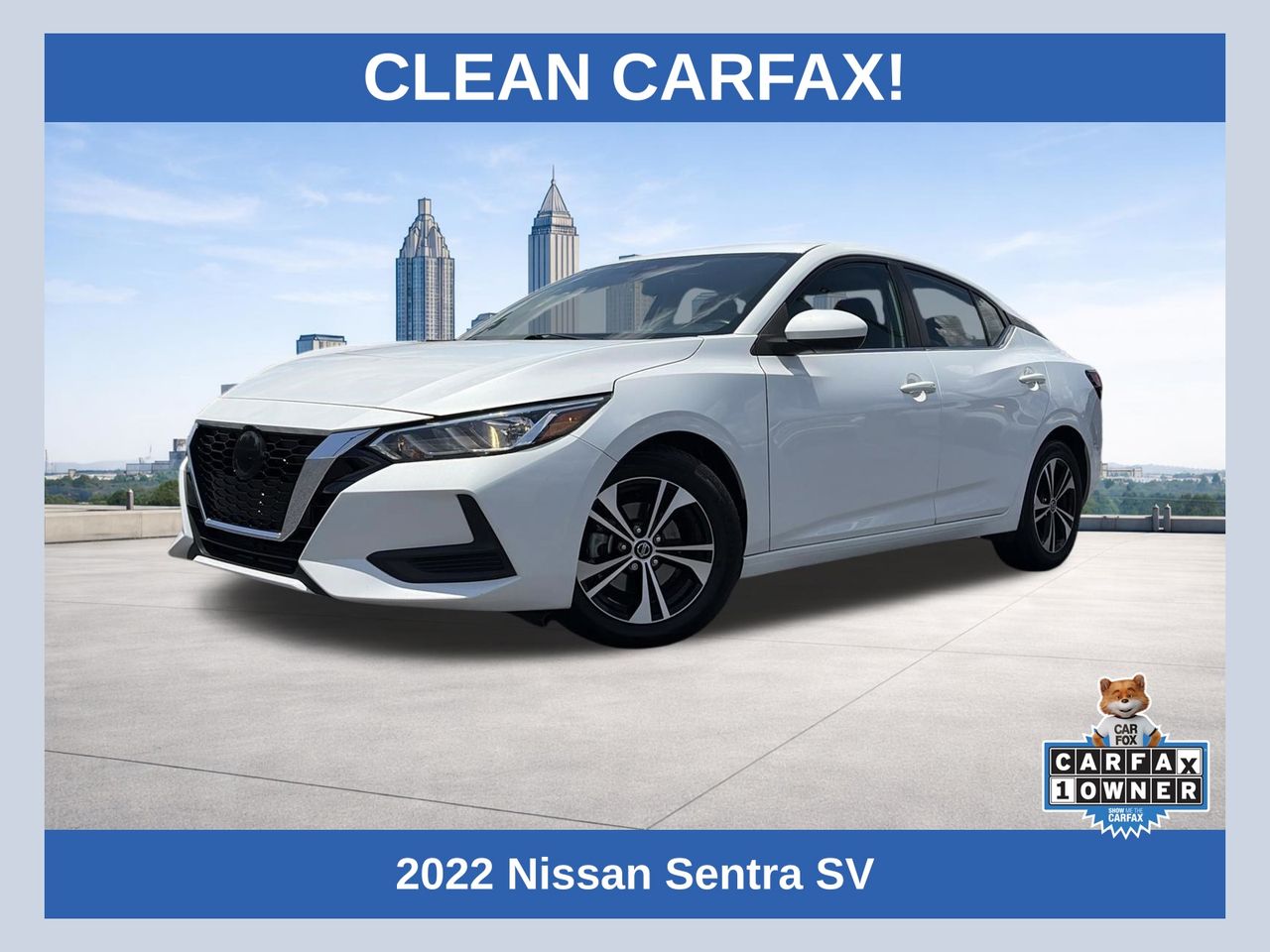 Aspen White TriCoat Pearl 2022 Nissan Sentra Sedan Front-Wheel Drive Continuously Variable Transmission