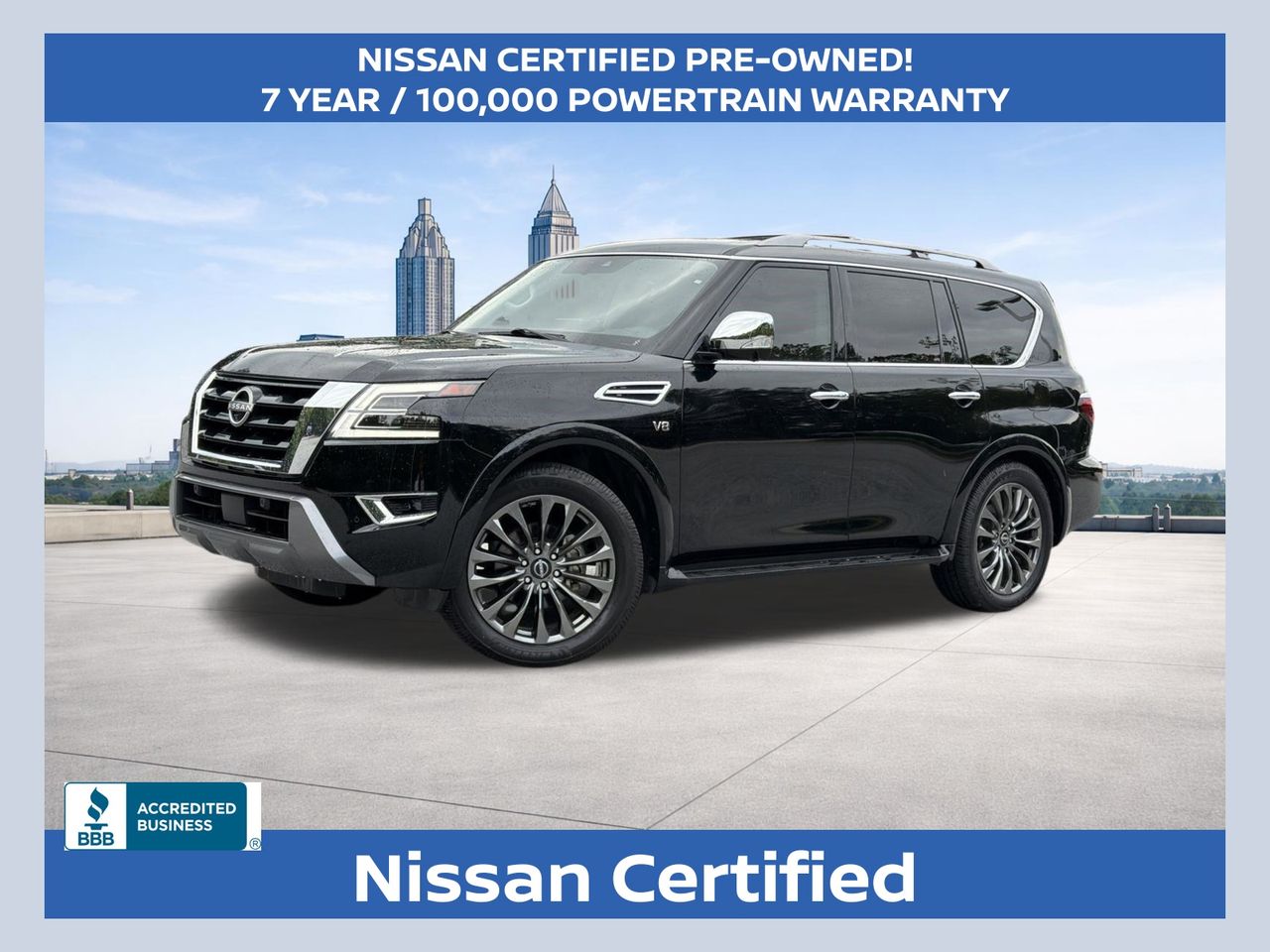 Super Black 2022 Nissan Armada SUV / Crossover 4X2 7-Speed Automatic