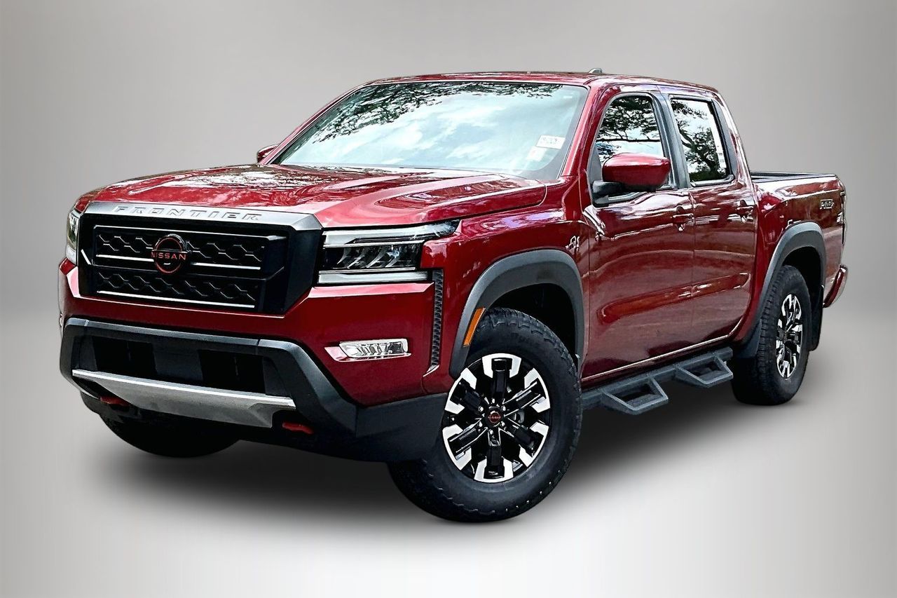 Cardinal Red Metallic Tricoat 2024 Nissan Frontier PRO-X Crew Cab RWD Pickup Truck 4X2 9-Speed Automatic Overdrive
