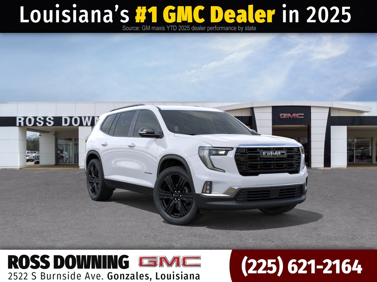 Summit White 2026 GMC Acadia Elevation FWD SUV / Crossover Front-Wheel Drive 8-Speed Automatic