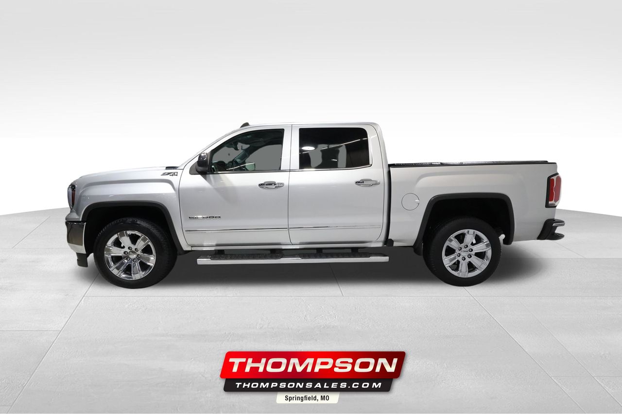 Quicksilver Metallic 2018 GMC Sierra 1500 SLT Crew Cab 4WD Pickup Truck Four-Wheel Drive 8-Speed Automatic Overdrive
