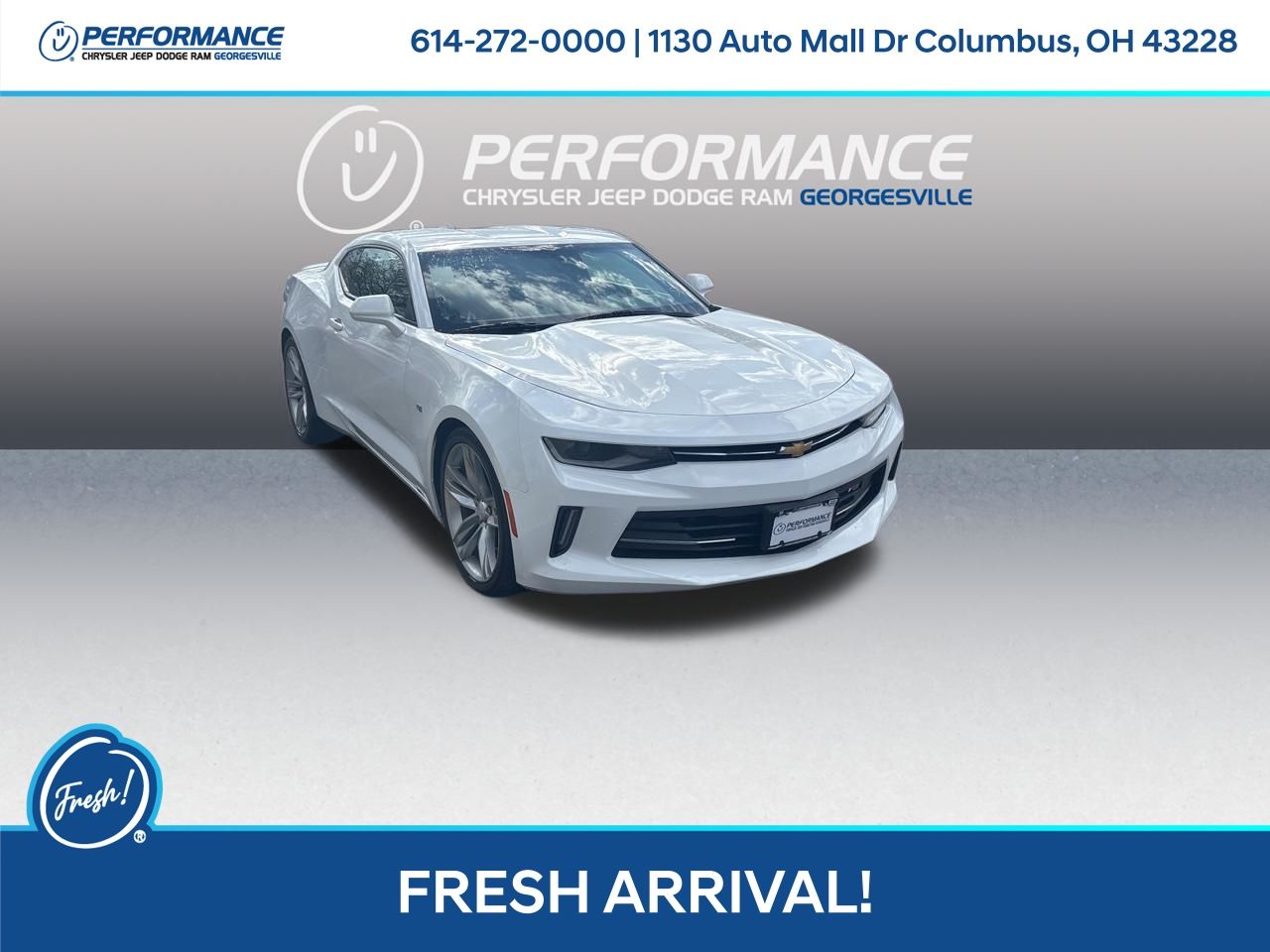 Summit White 2016 Chevrolet Camaro 1LT Coupe RWD Coupe Rear-Wheel Drive 8-Speed Automatic