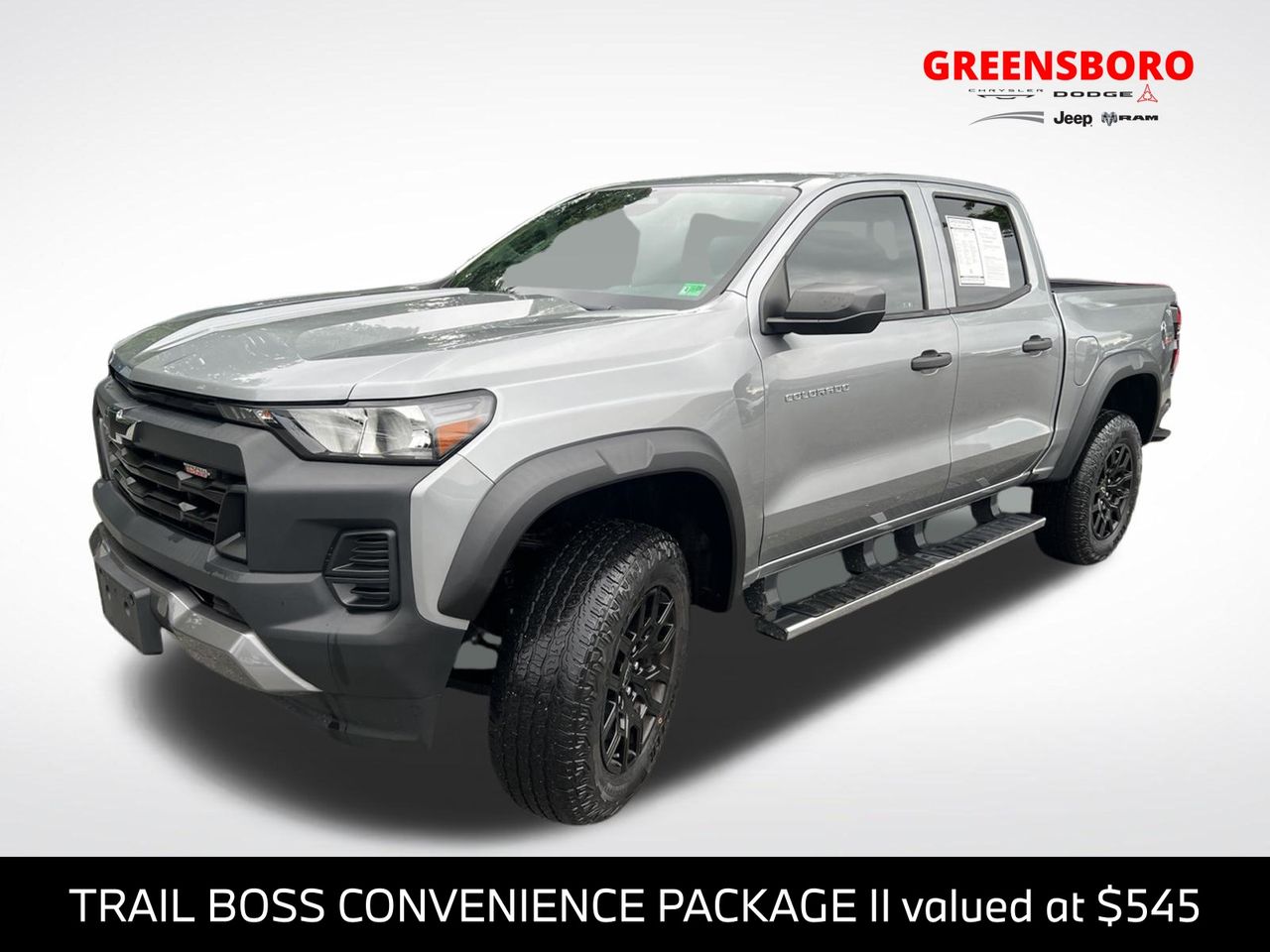 Sterling Gray Metallic 2023 Chevrolet Colorado Pickup Truck Four-Wheel Drive 8-Speed Automatic