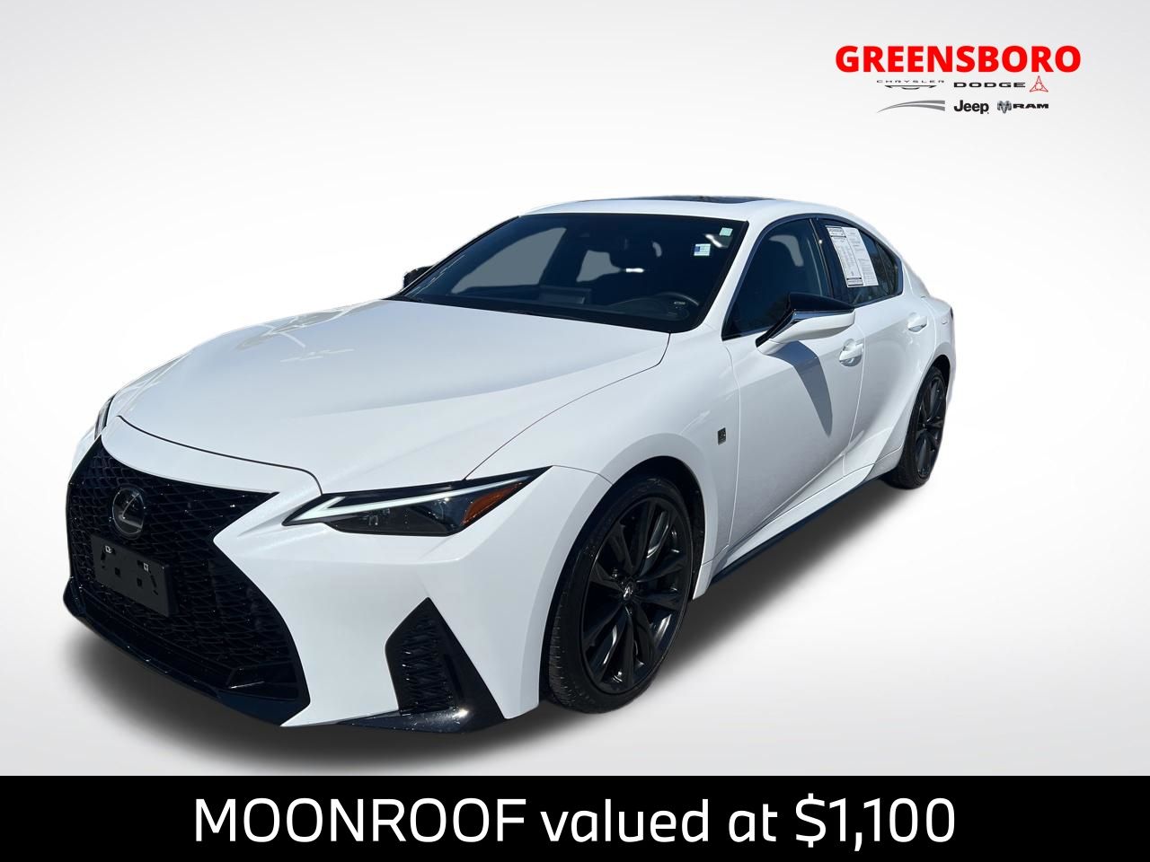 Ultra White 2025 Lexus IS 350 F Sport Design RWD Sedan Rear-Wheel Drive 8-Speed Automatic