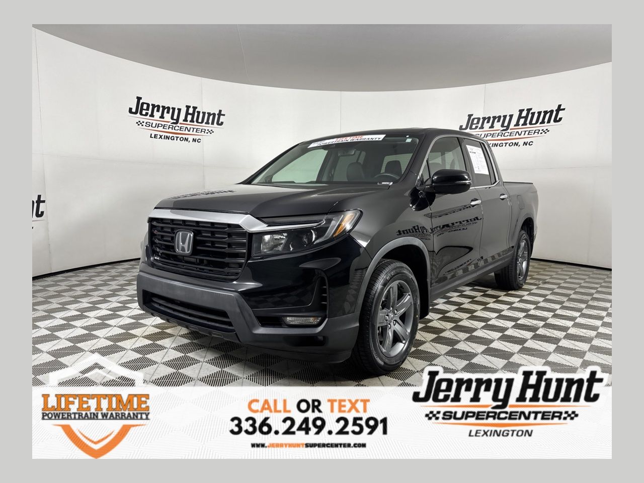 Crystal Black Pearl 2023 Honda Ridgeline Pickup Truck All-Wheel Drive 9-Speed Automatic
