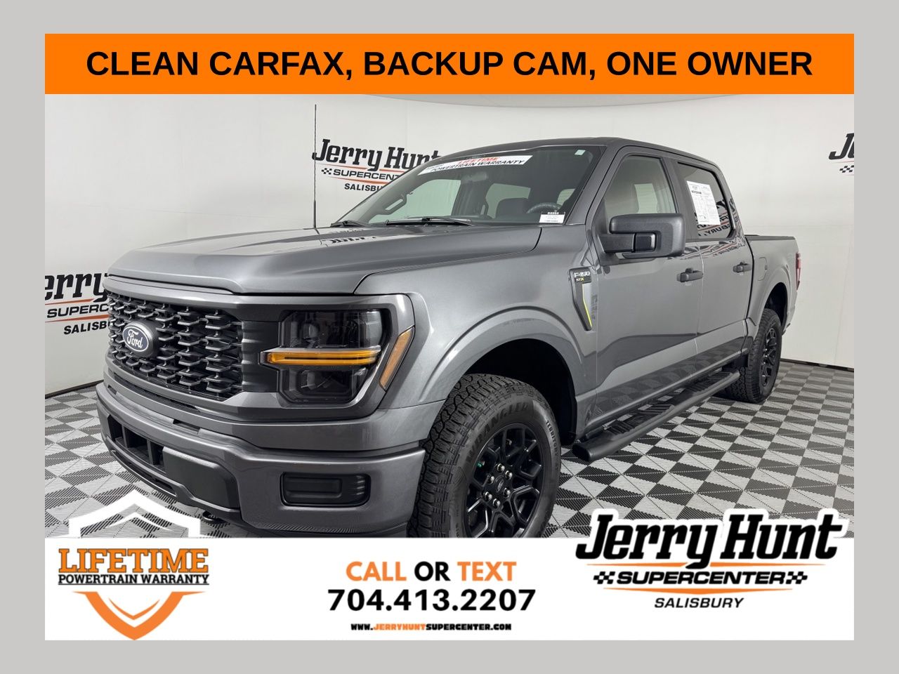 Gray Metallic 2025 Ford F-150 Pickup Truck Four-Wheel Drive Automatic