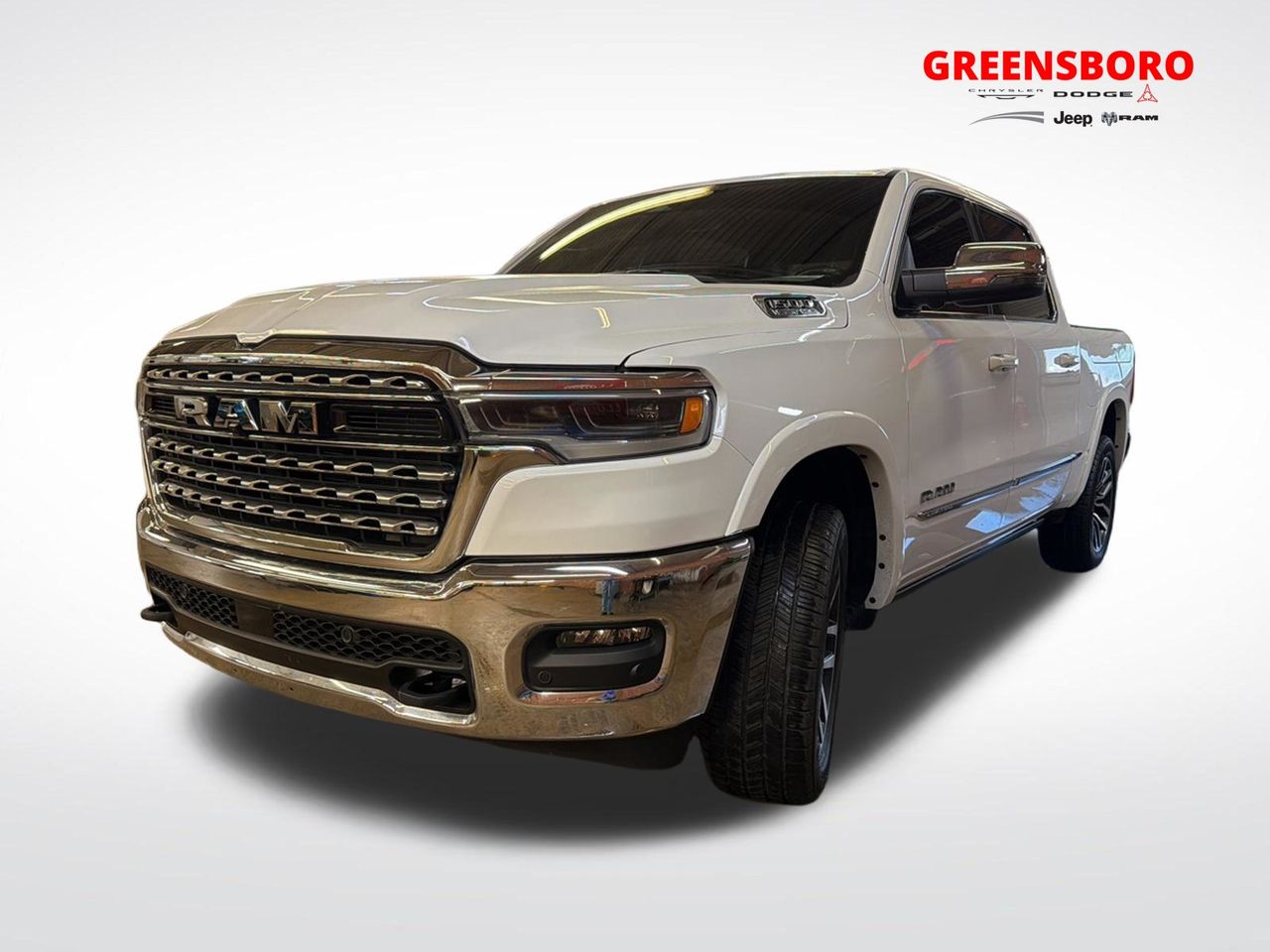 Bright White Clearcoat 2025 RAM 1500 Limited Crew Cab 4WD Pickup Truck Four-Wheel Drive 8-Speed Automatic