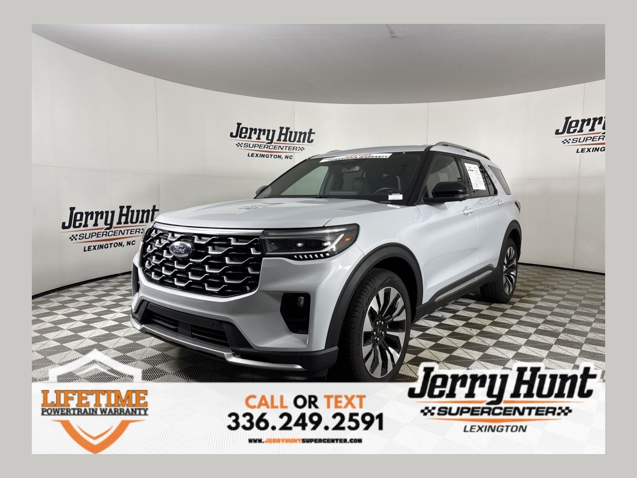 White Metallic 2025 Ford Explorer SUV / Crossover All-Wheel Drive Automatic