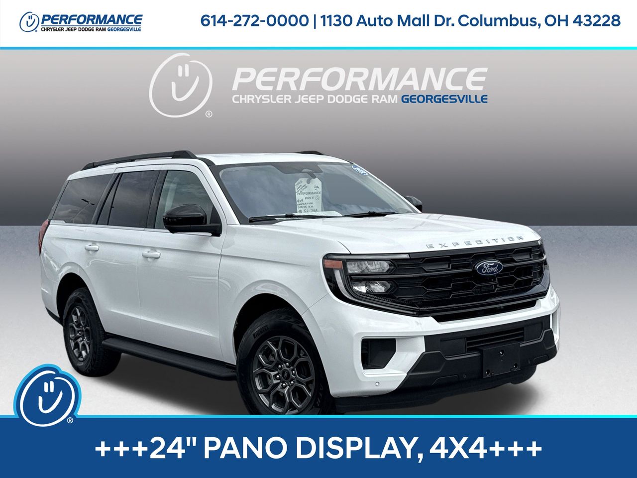 Oxford White 2025 Ford Expedition Active 4WD SUV / Crossover Four-Wheel Drive Automatic