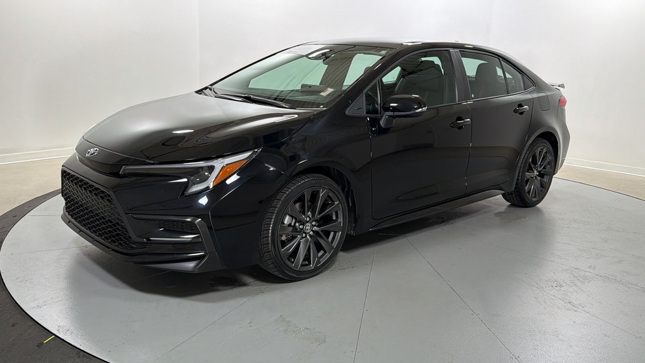 Midnight Black Metallic 2025 Toyota Corolla Sedan Front-Wheel Drive Continuously Variable Transmission