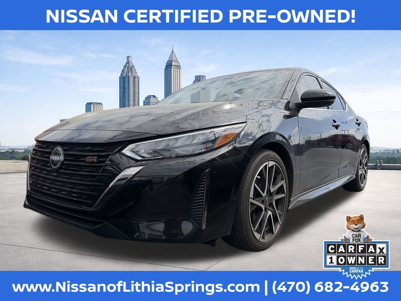 Super Black 2025 Nissan Sentra SR FWD Sedan Front-Wheel Drive Continuously Variable Transmission