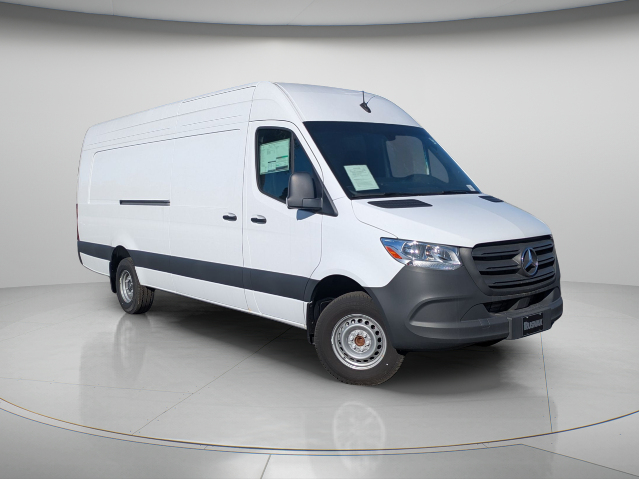 Arctic White 2024 Mercedes-Benz Sprinter Cargo 3500 170 High Roof Extended RWD Van Rear-Wheel Drive 9-Speed Automatic