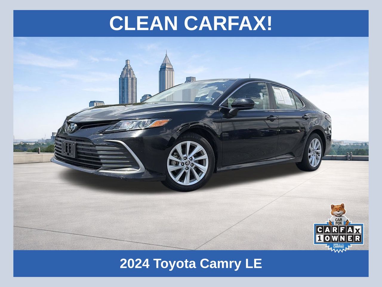 Midnight Black Metallic 2024 Toyota Camry Sedan Front-Wheel Drive 8-Speed Automatic