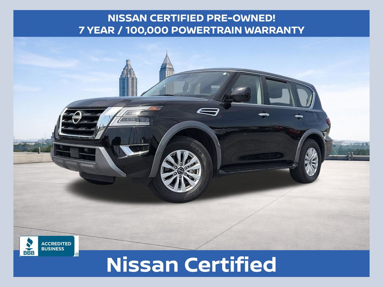 Super Black 2023 Nissan Armada SUV / Crossover 4X2 7-Speed Automatic