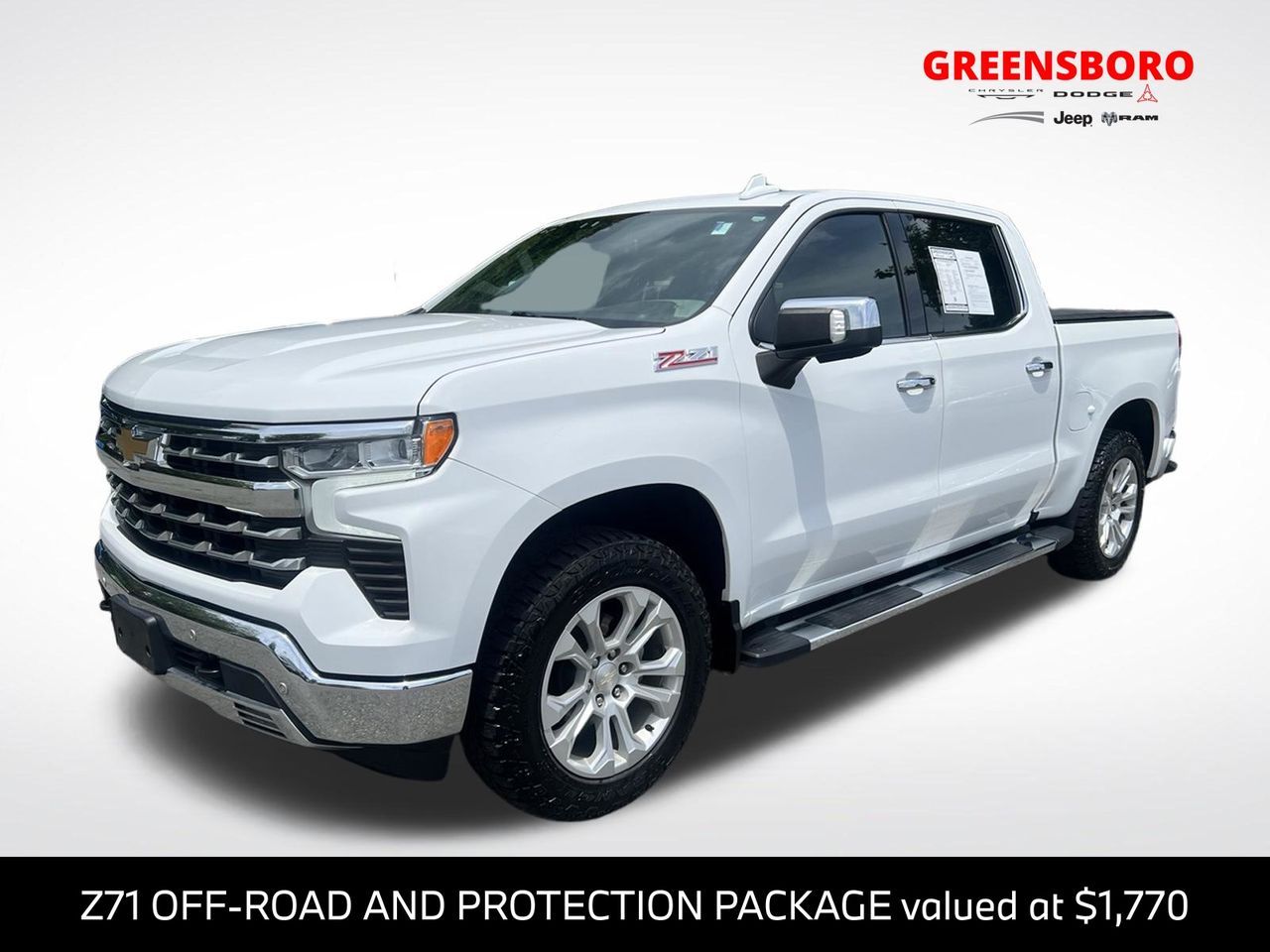 Summit White 2022 Chevrolet Silverado 1500 Pickup Truck Four-Wheel Drive Automatic
