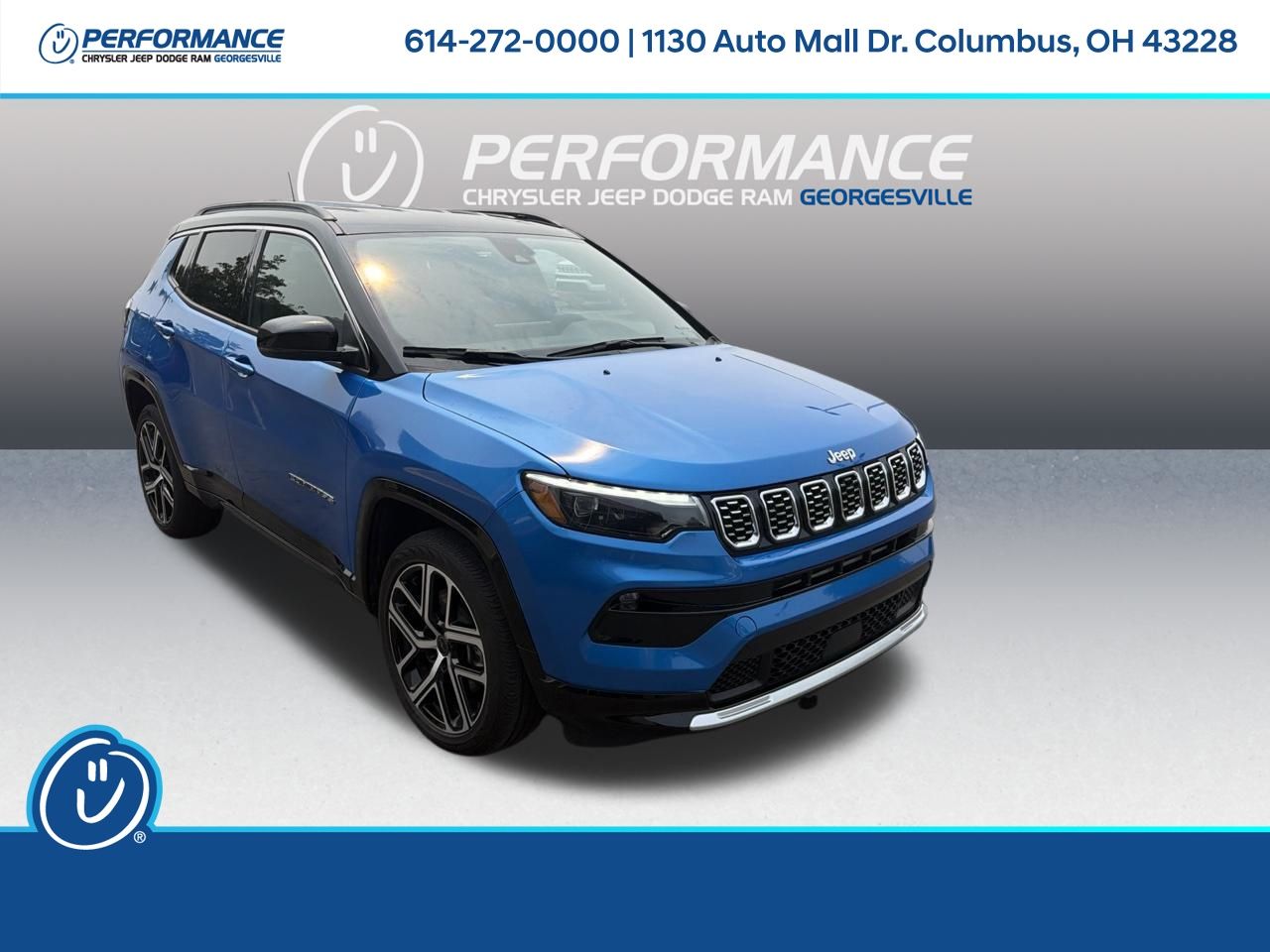 Hydro Blue Pearlcoat 2025 Jeep Compass SUV / Crossover Four-Wheel Drive 8-Speed Automatic