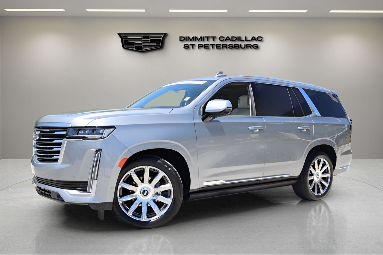Argent Silver Metallic 2023 Cadillac Escalade Premium Luxury Platinum RWD SUV / Crossover Rear-Wheel Drive Automatic