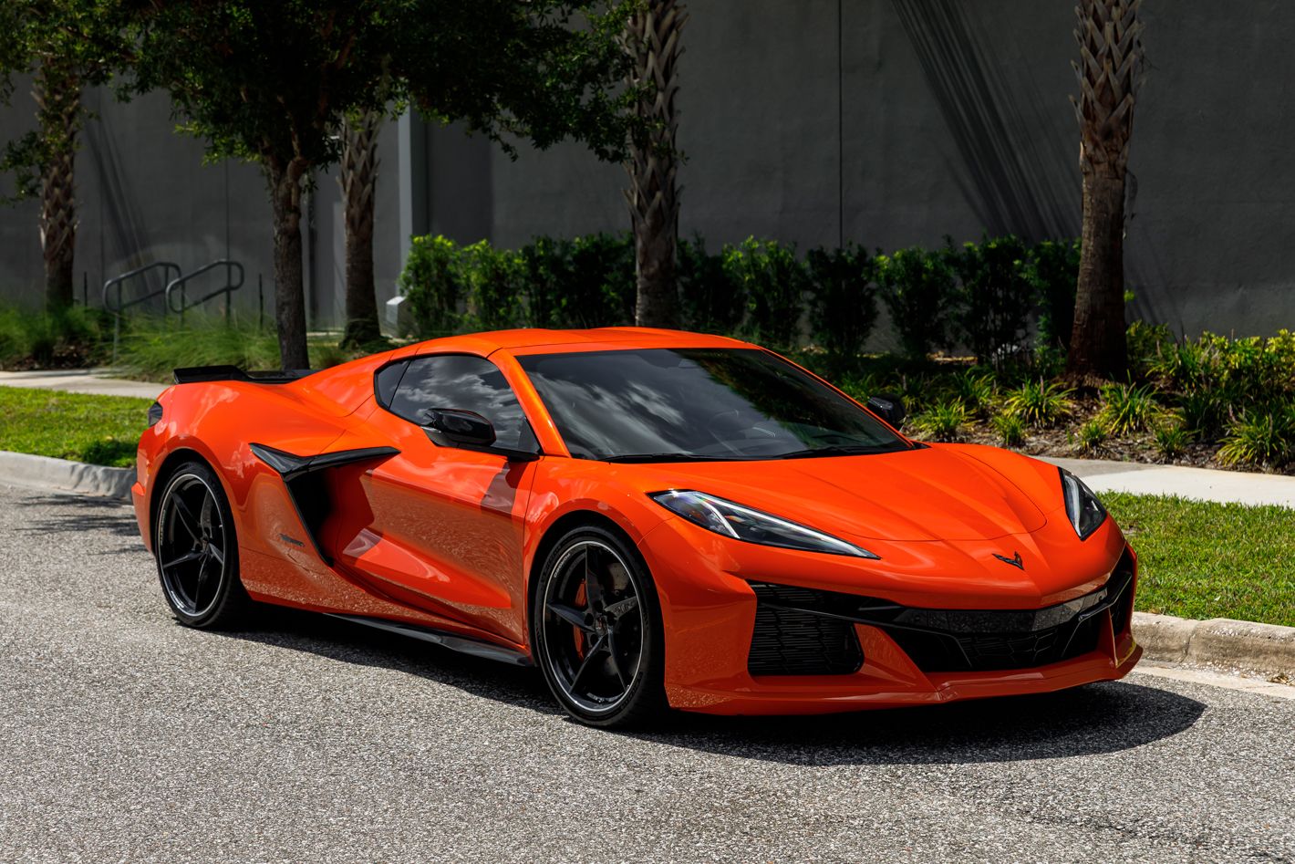 Orange 2025 Chevrolet Corvette E-Ray Coupe All-Wheel Drive 8-Speed Dual Clutch