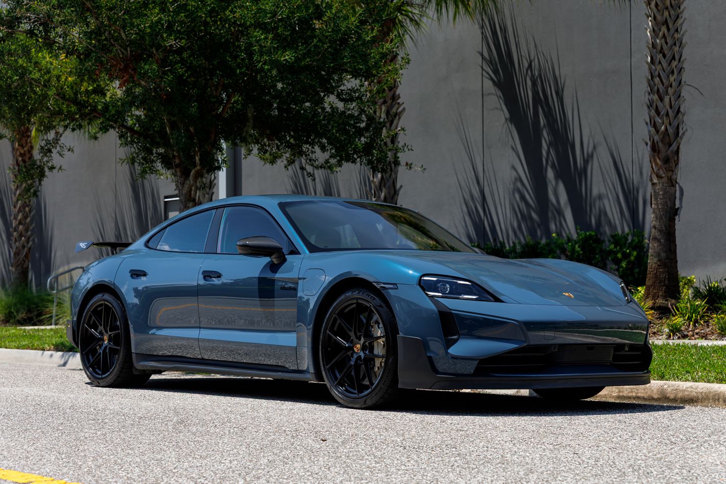 Blue Metallic 2025 Porsche Taycan Sedan All-Wheel Drive 2-Speed Automatic