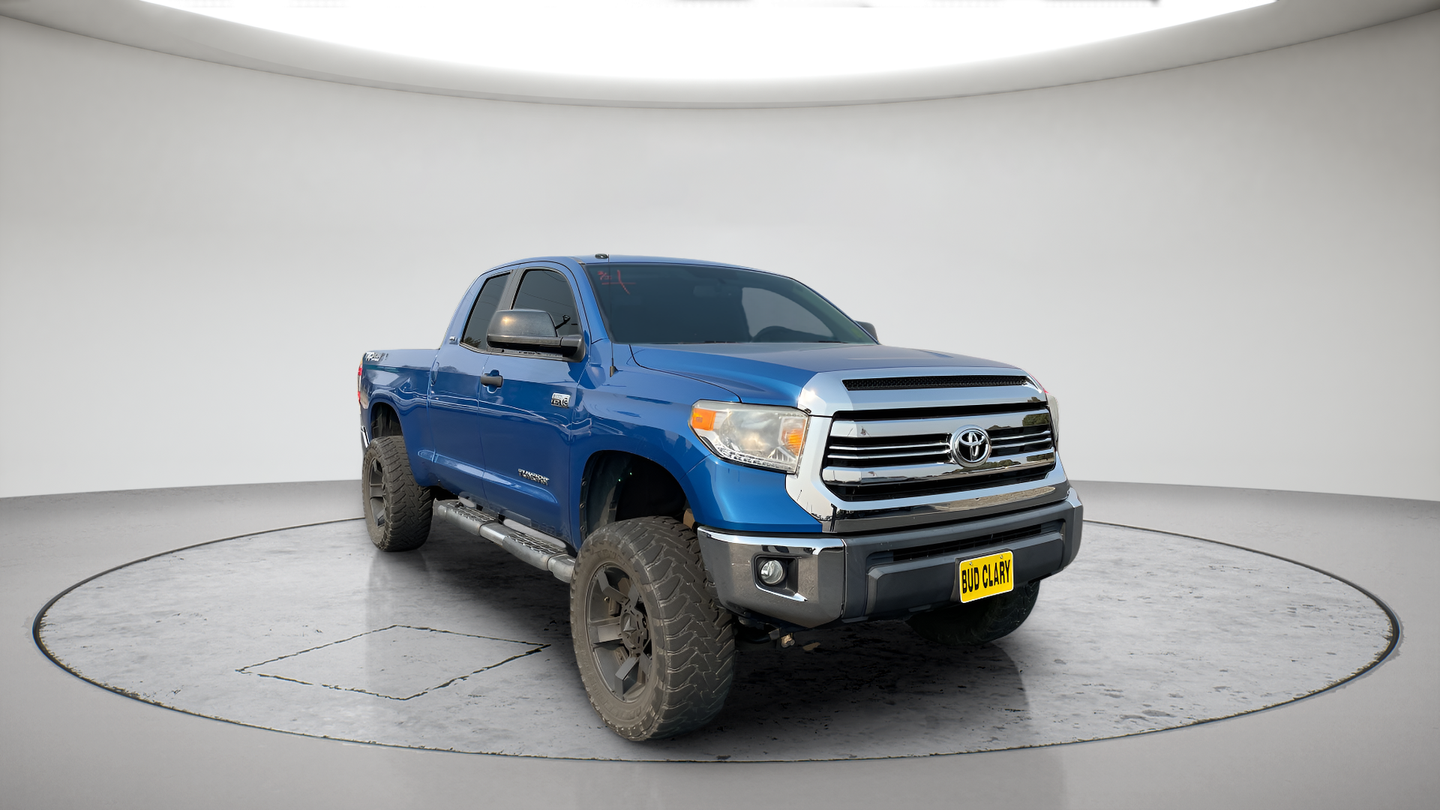 Blazing Blue Pearl 2016 Toyota Tundra Pickup Truck Four-Wheel Drive 6-Speed Automatic Overdrive