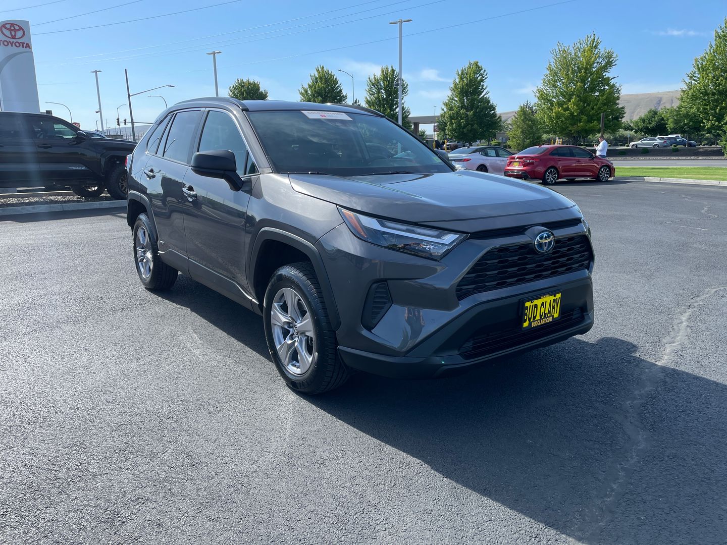 Magnetic Gray Metallic 2024 Toyota RAV4 Hybrid LE AWD SUV / Crossover All-Wheel Drive Continuously Variable Transmission