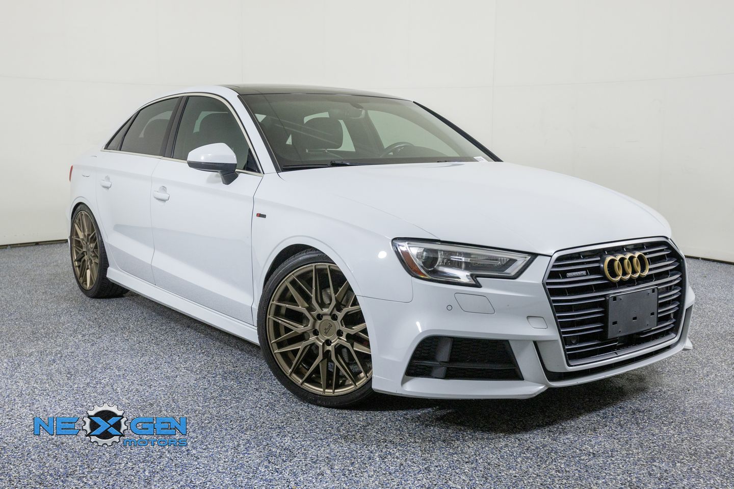 Glacier White 2018 Audi A3 2.0T quattro Premium Plus Sedan AWD Sedan All-Wheel Drive 6-Speed Automatic