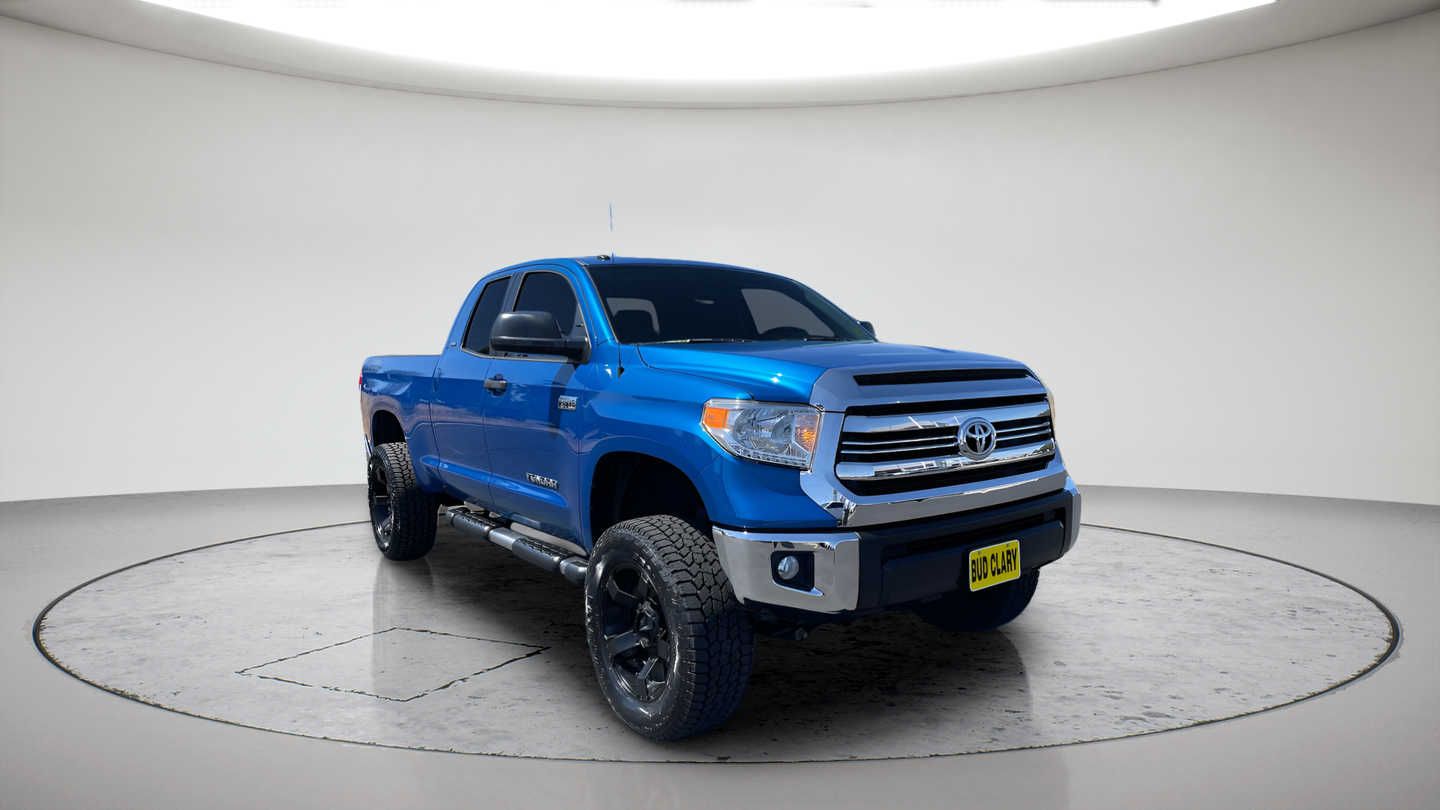 Blazing Blue Pearl 2016 Toyota Tundra Pickup Truck Four-Wheel Drive 6-Speed Automatic Overdrive