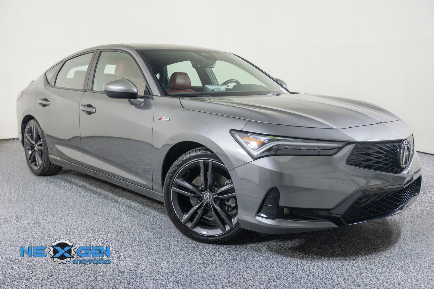 Gray 2024 Acura Integra Sedan Front-Wheel Drive Continuously Variable Transmission