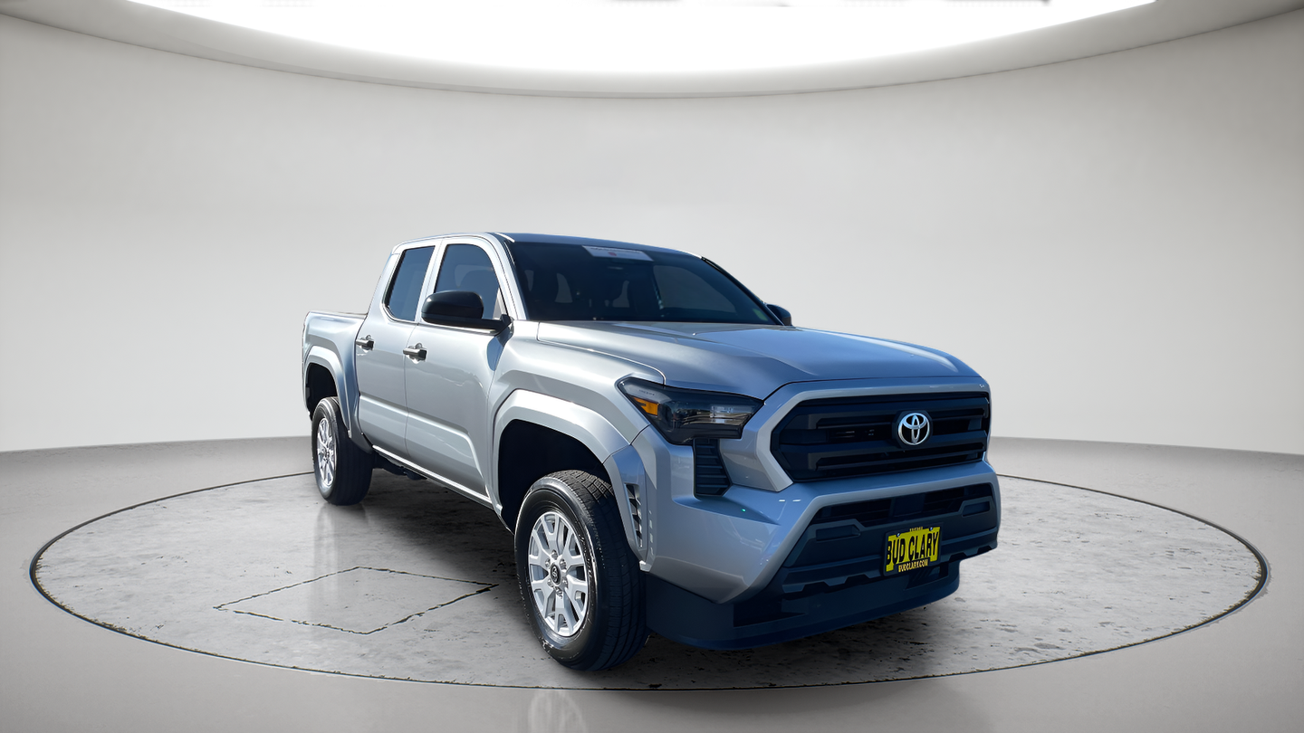 Celestial Silver Metallic 2025 Toyota Tacoma Pickup Truck Four-Wheel Drive 8-Speed Automatic