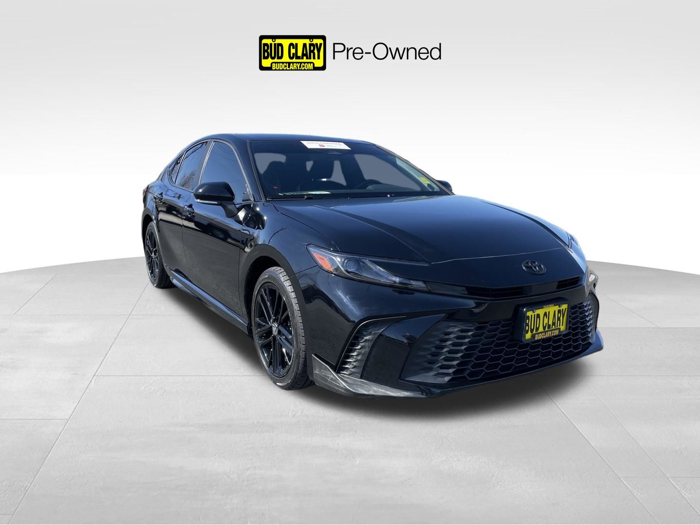 Midnight Black Metallic 2025 Toyota Camry SE AWD Sedan All-Wheel Drive Continuously Variable Transmission