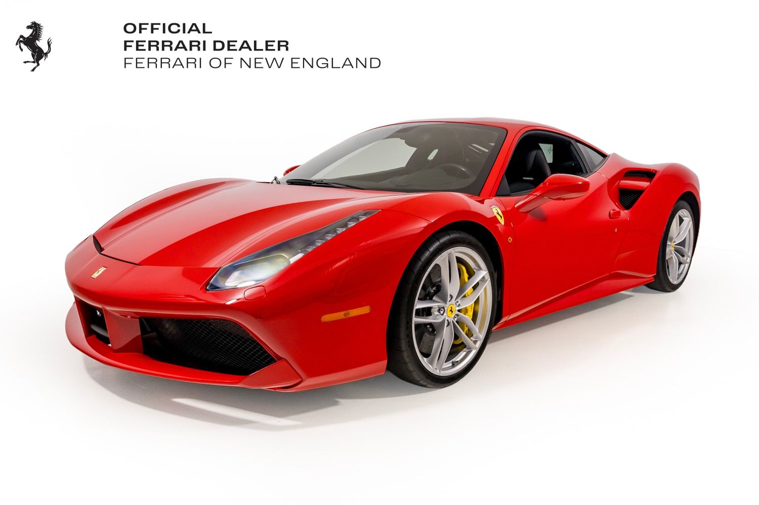 Rosso Corsa 2019 Ferrari 488 Coupe Rear-Wheel Drive 7-Speed Automatic
