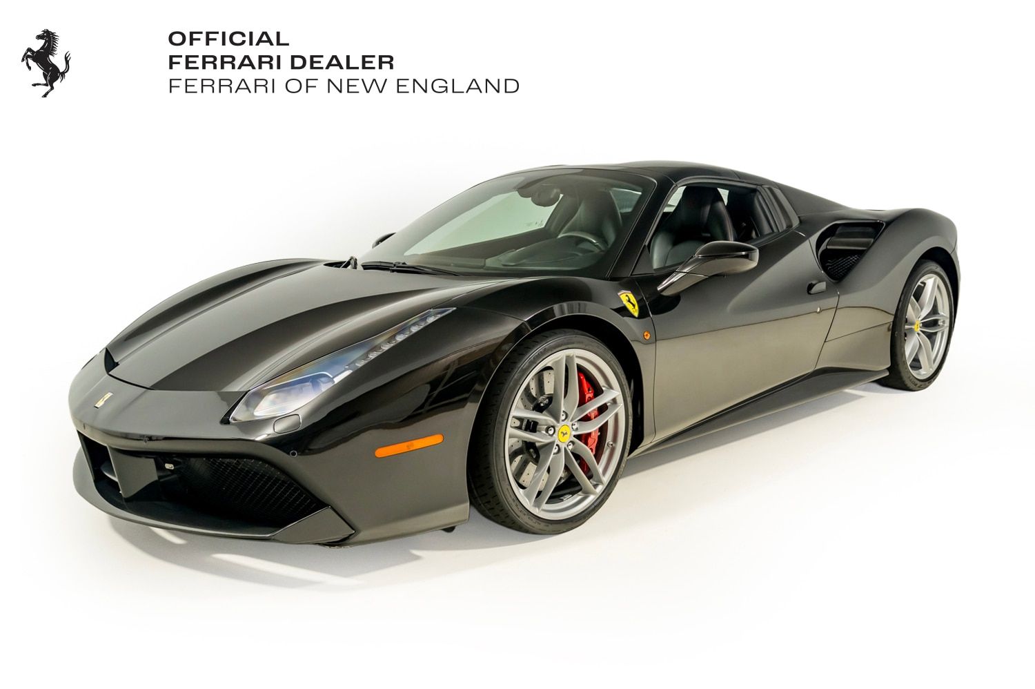 Nero Daytona Metallic 2018 Ferrari 488 Convertible Rear-Wheel Drive 7-Speed Automatic