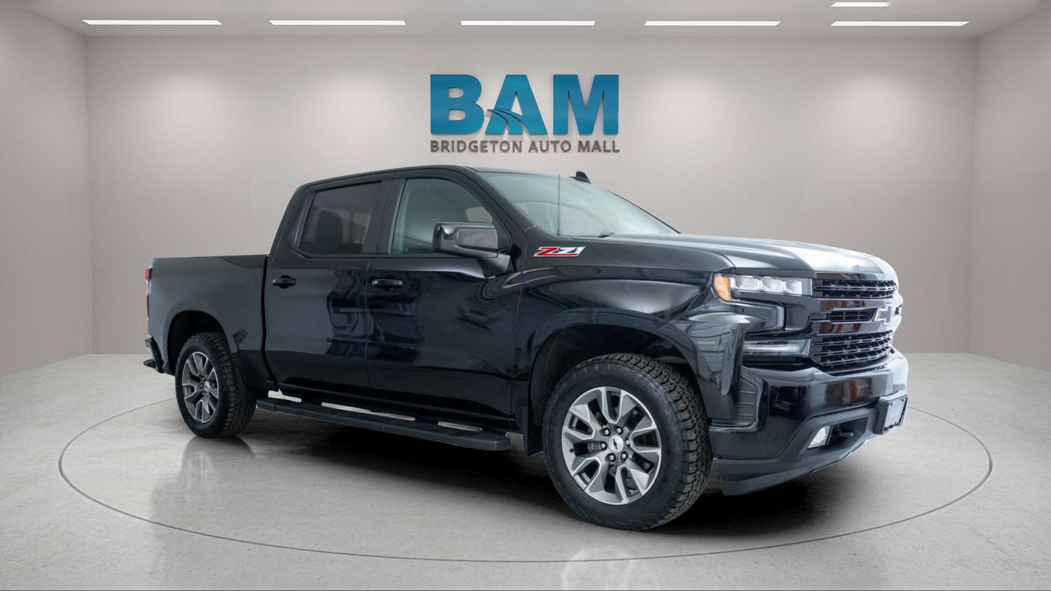 Black 2019 Chevrolet Silverado 1500 RST Crew Cab 4WD Pickup Truck Four-Wheel Drive 8-Speed Automatic