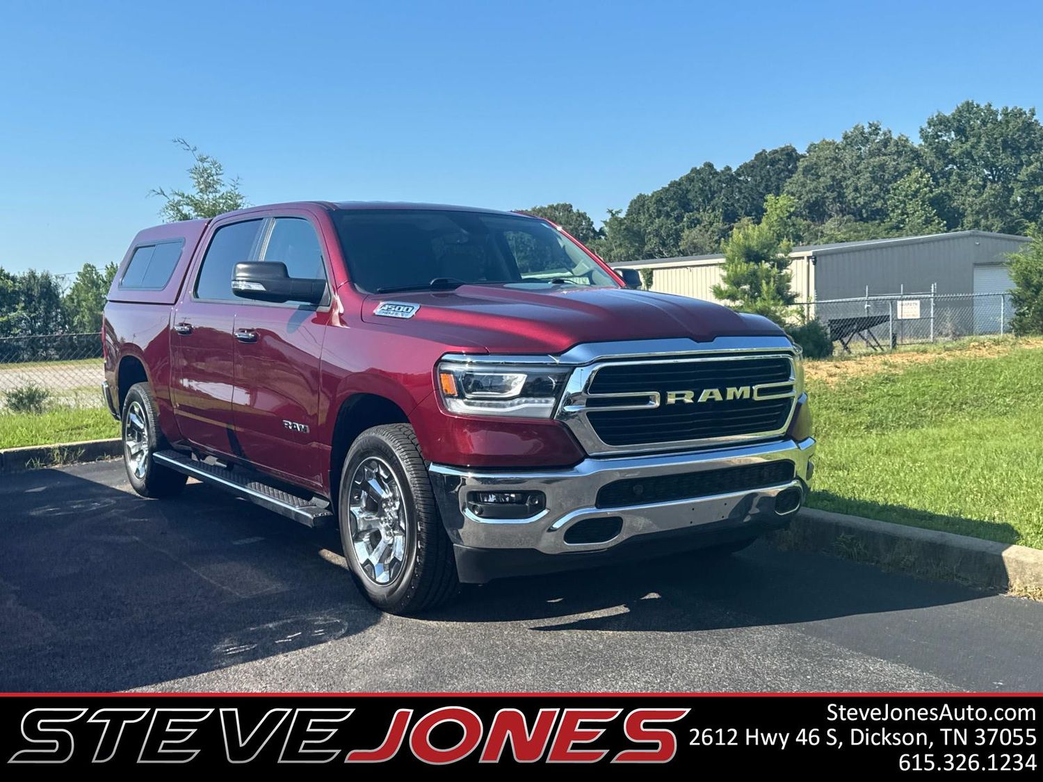 Delmonico Red Pearlcoat 2020 RAM 1500 Big Horn Crew Cab 4WD Pickup Truck Four-Wheel Drive 8-Speed Automatic