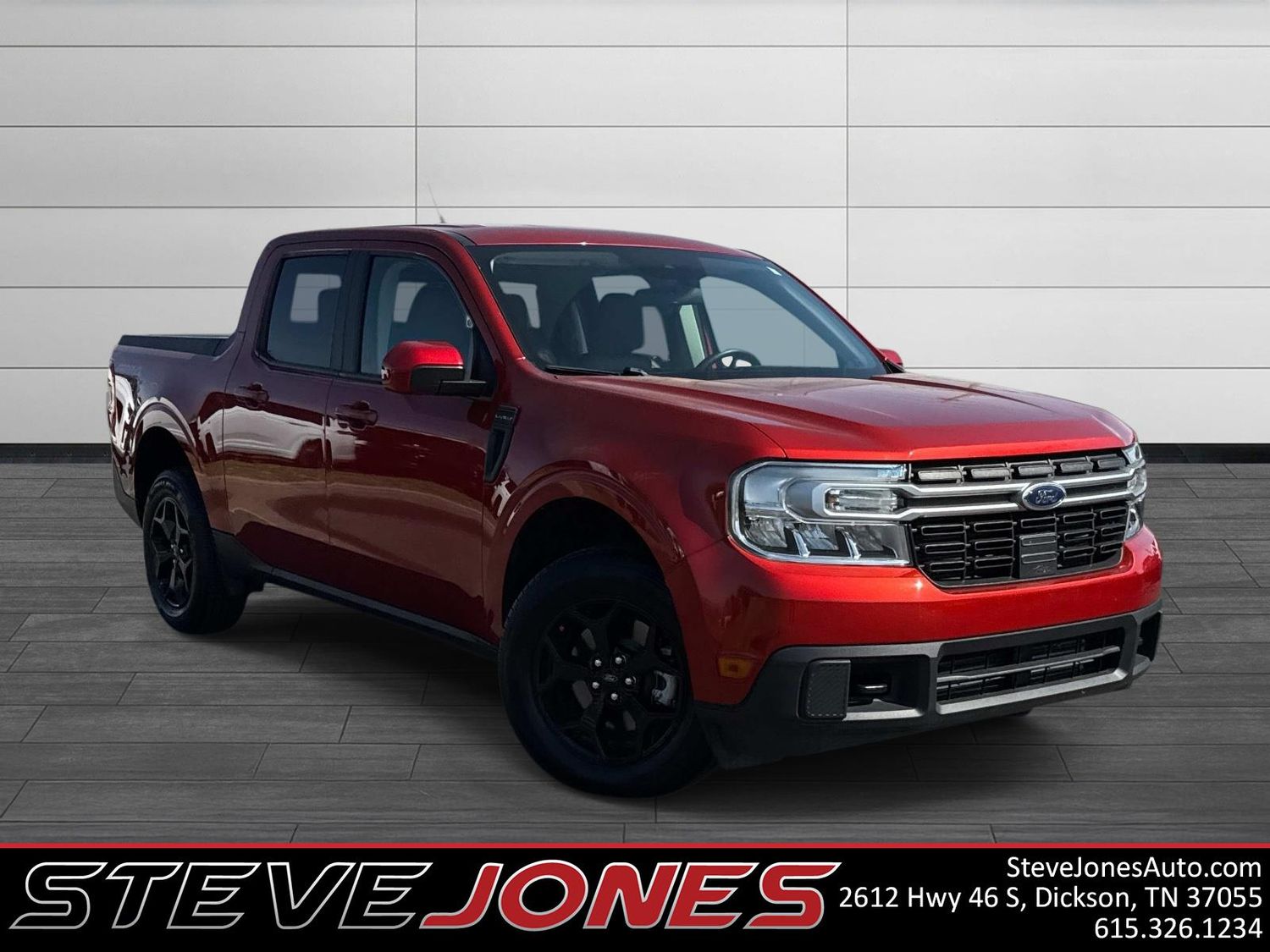 Chili Pepper Red 2022 Ford Maverick Lariat SuperCrew AWD Pickup Truck All-Wheel Drive 8-Speed Automatic